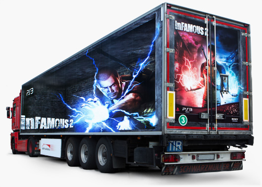 InFamous 2 - play station truck ad
