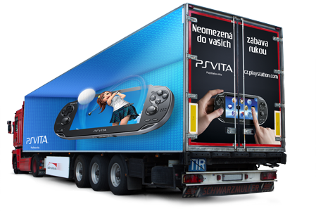 Ps Vita truck advertisment