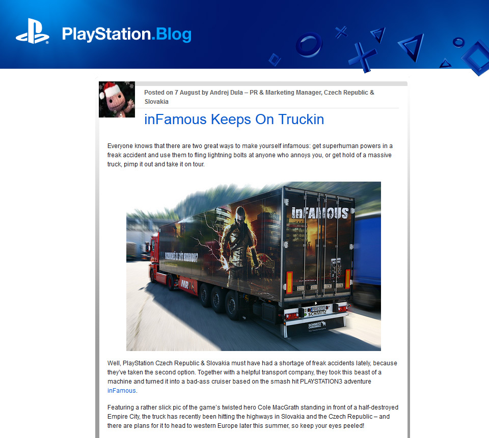Playstation Blog - Infamous